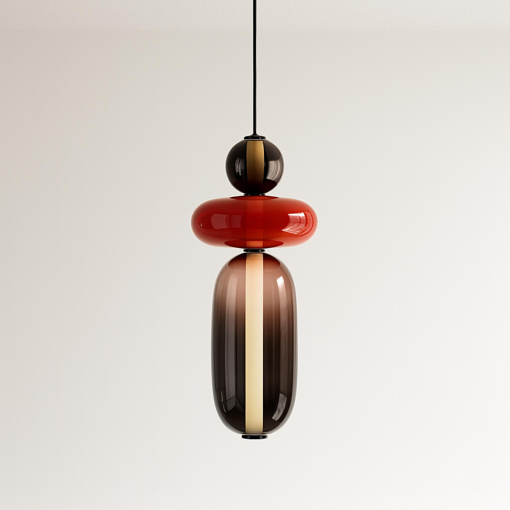 Luminária Pendente Moderno Minimalista Vidro Gapy Lix