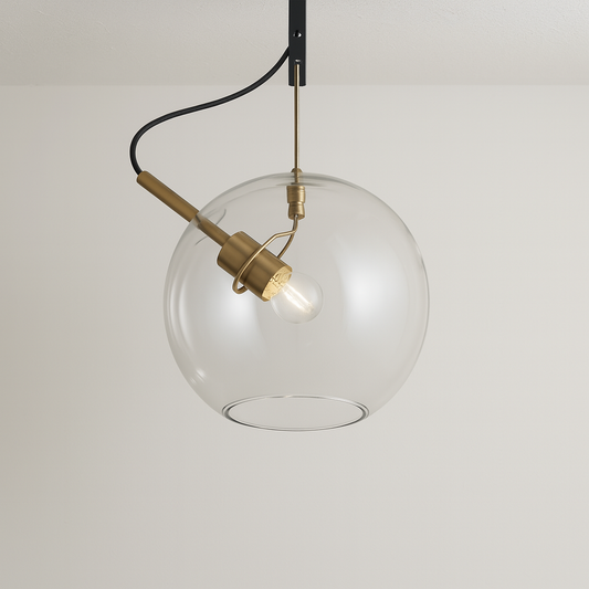 Luminária Pendente Moderno Minimalista Globo de Vidro Polo
