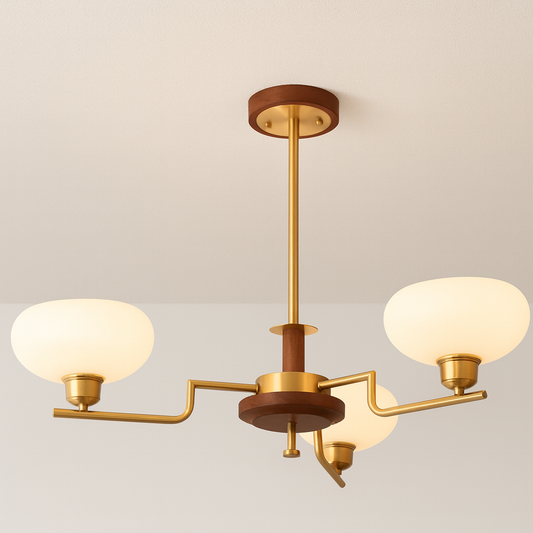 Luminária Pendente Moderna Minimalista Metal Vidro Gold Lumina
