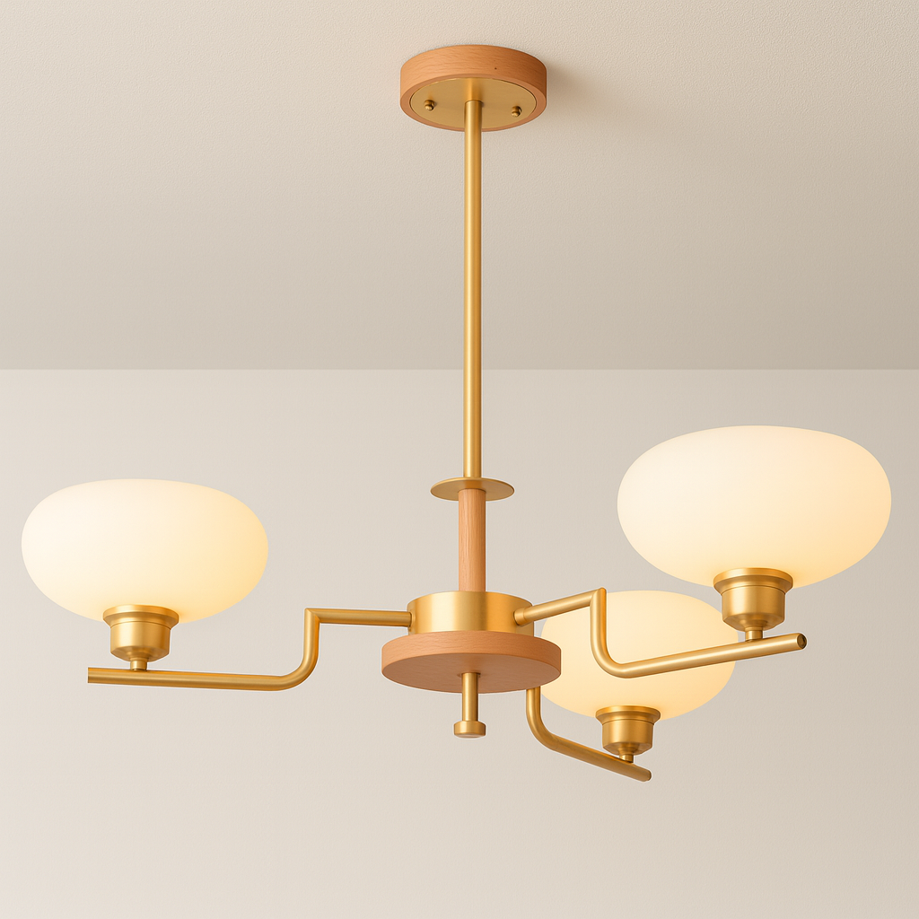 Luminária Pendente Moderna Minimalista Metal Vidro Gold Lumina