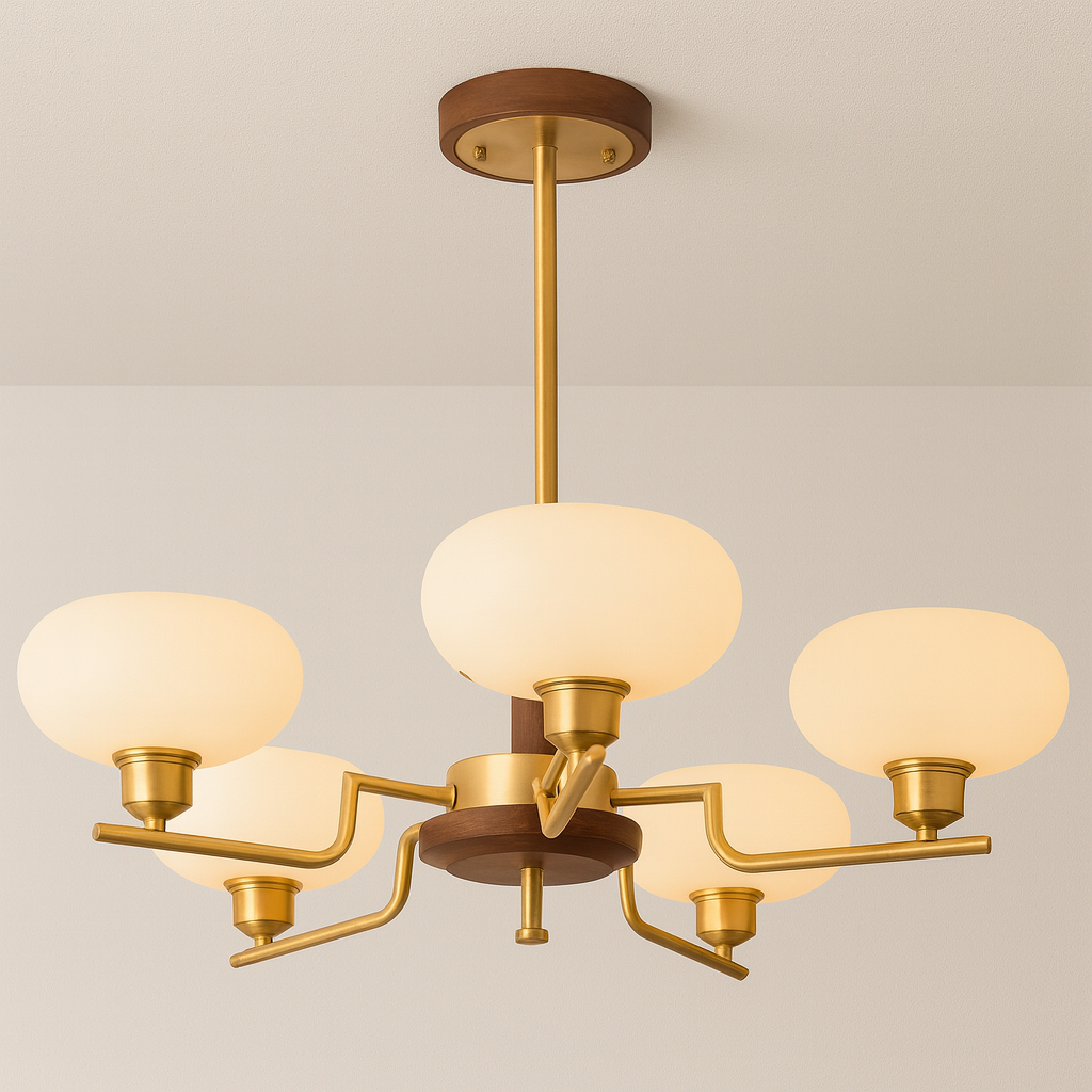 Luminária Pendente Moderna Minimalista Metal Vidro Gold Lumina