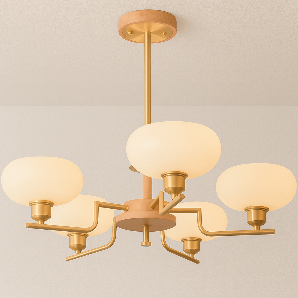 Luminária Pendente Moderna Minimalista Metal Vidro Gold Lumina