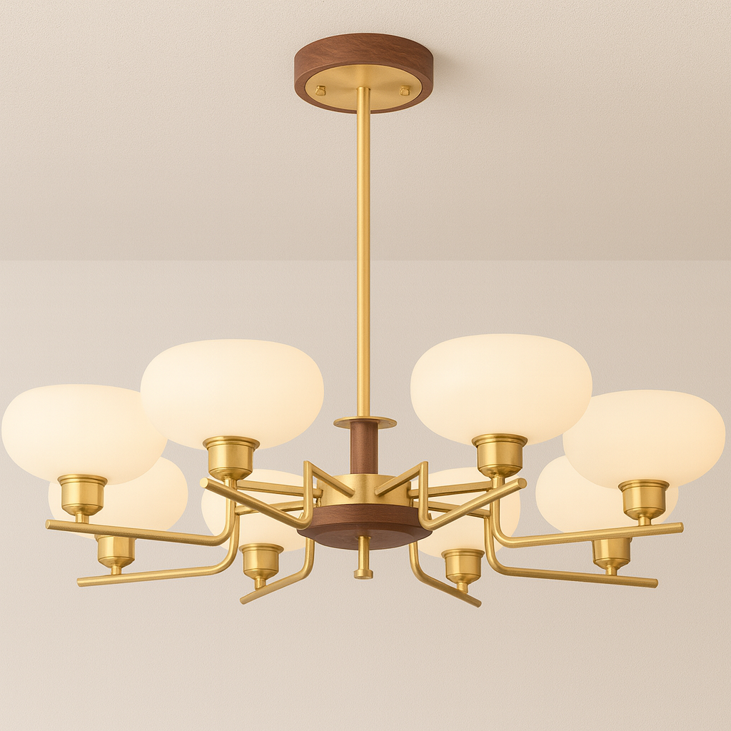 Luminária Pendente Moderna Minimalista Metal Vidro Gold Lumina