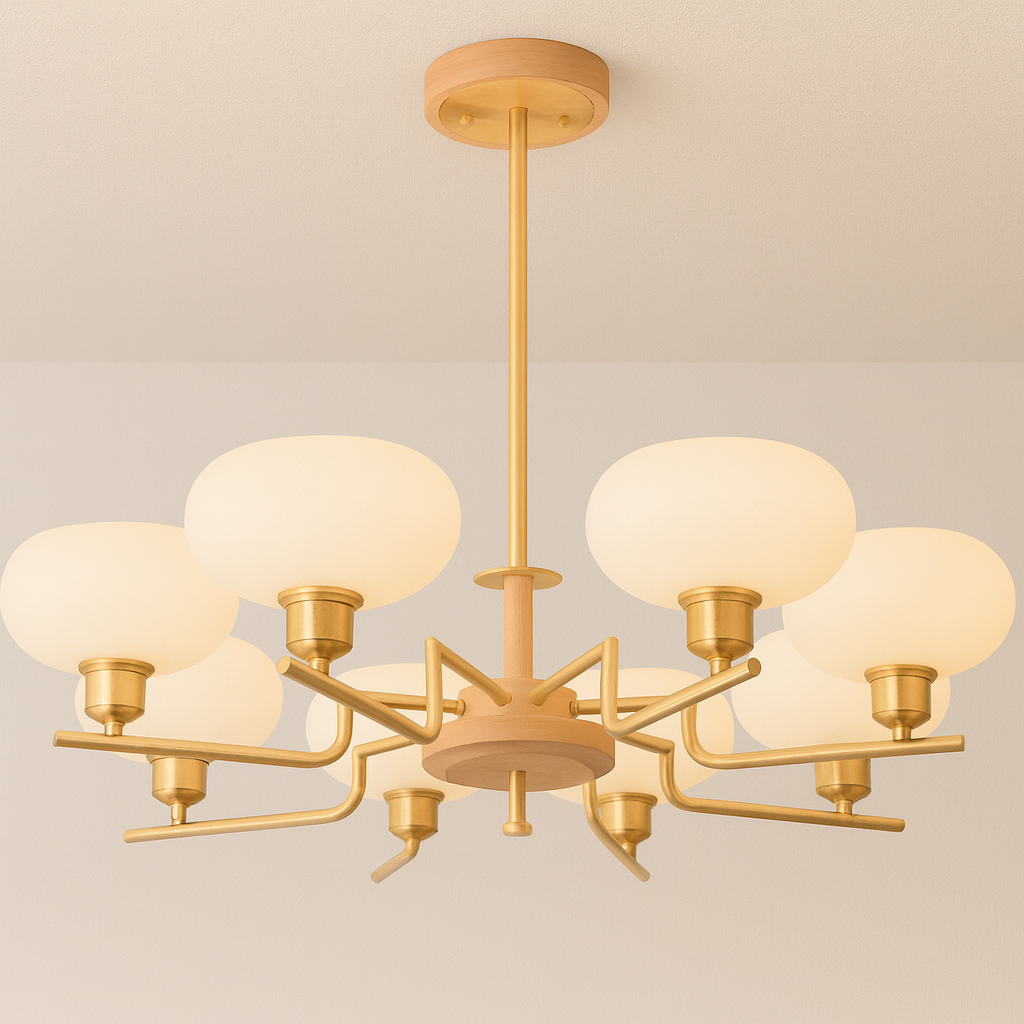 Luminária Pendente Moderna Minimalista Metal Vidro Gold Lumina