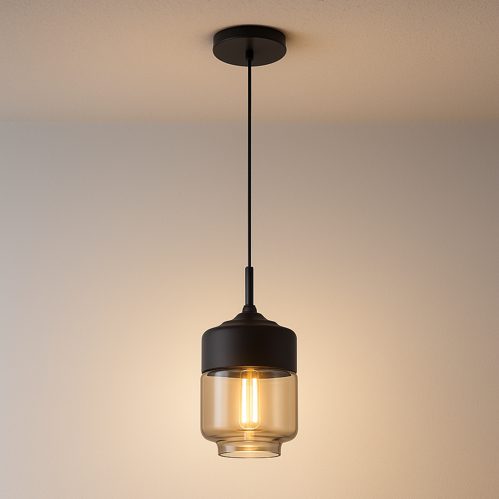 Luminária Pendente Moderno Minimalista Vidro Ceart