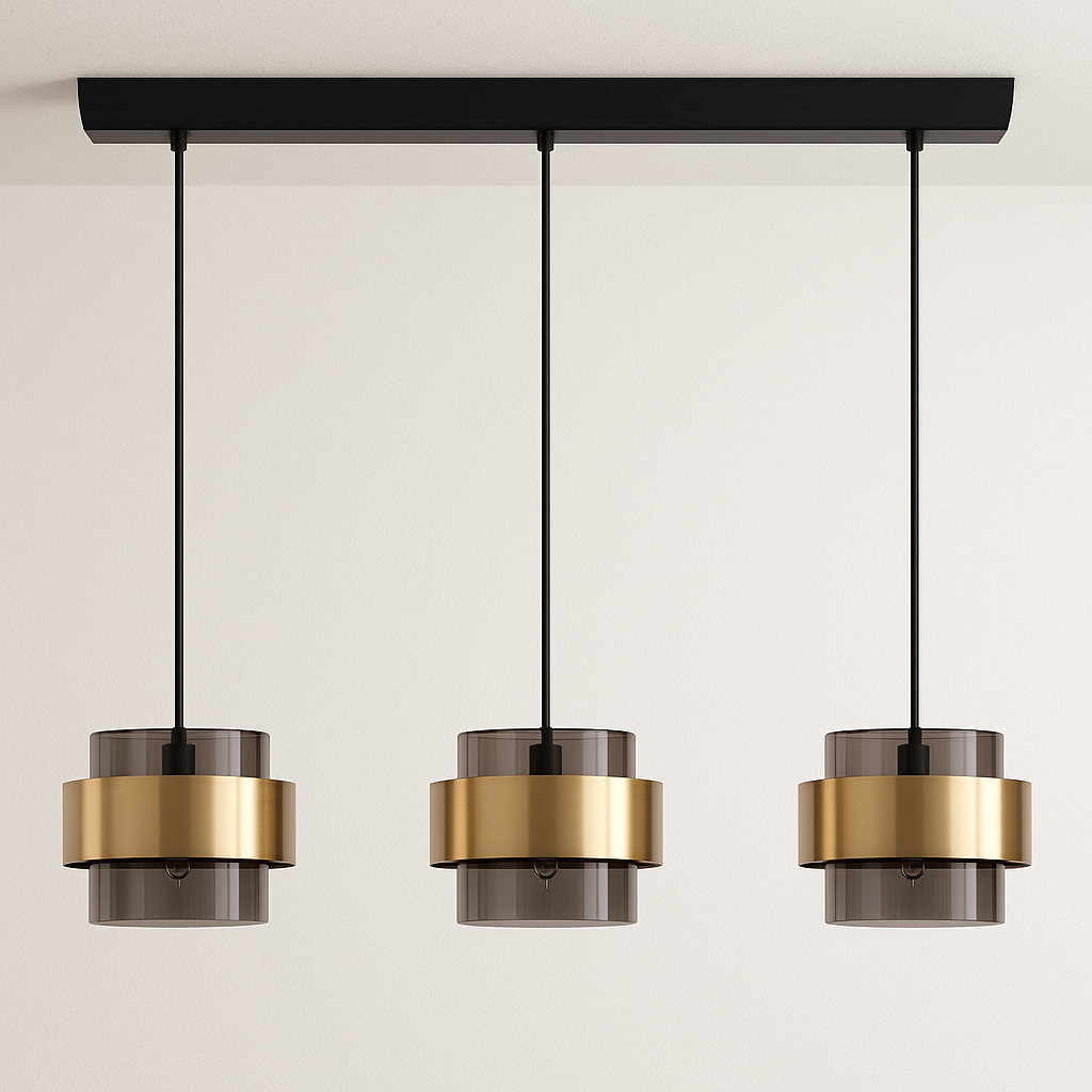 Luminária Pendente Moderna Minimalista Metal Vidro Talicce