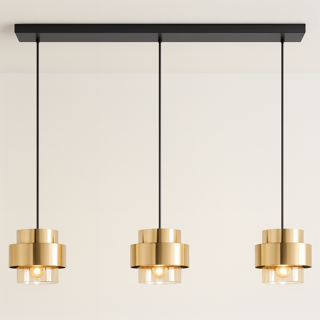 Luminária Pendente Moderna Minimalista Metal Vidro Talicce