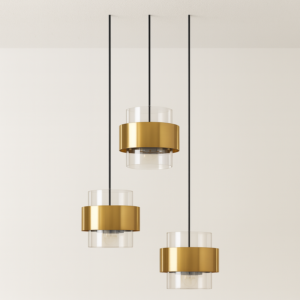 Luminária Pendente Moderna Minimalista Metal Vidro Talicce