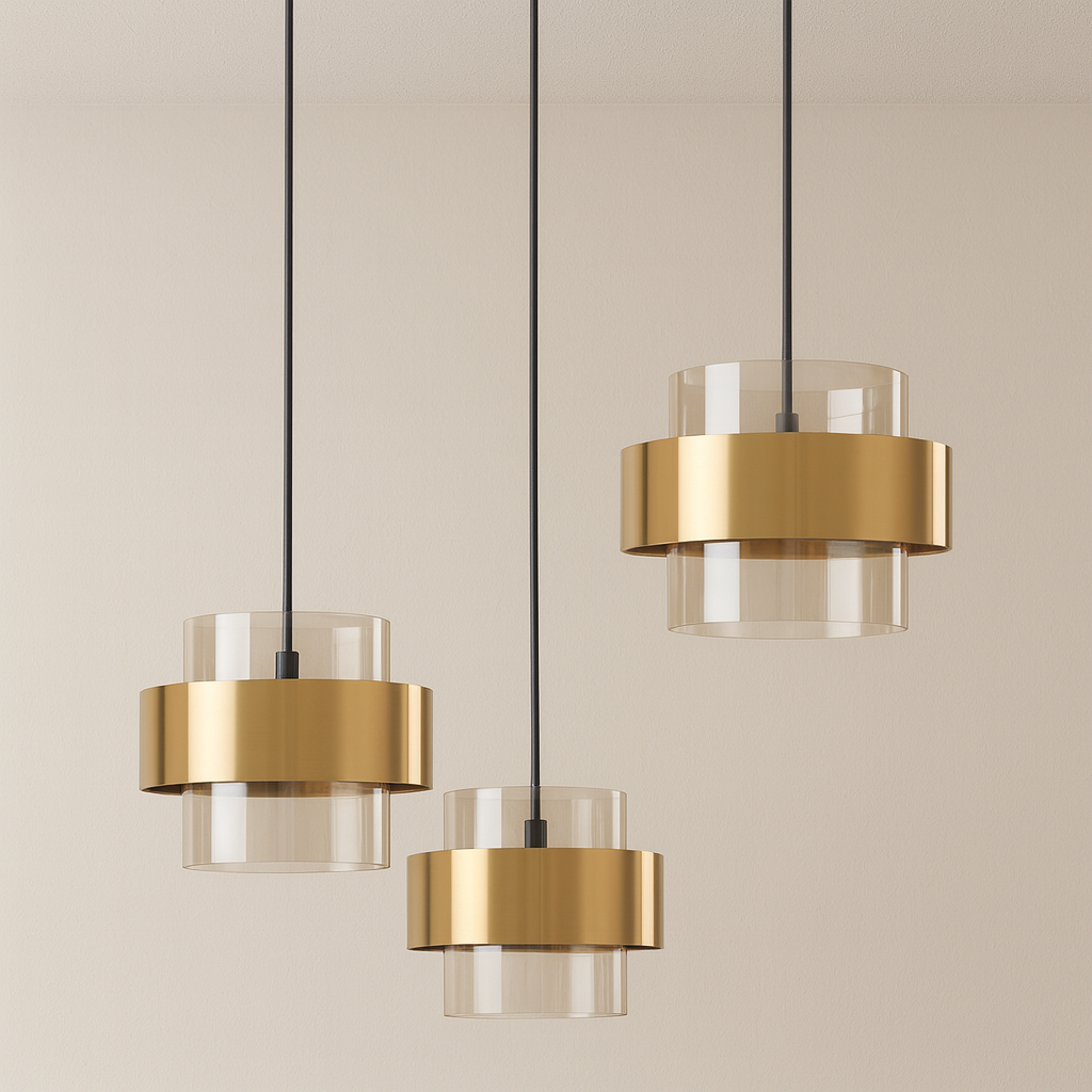 Luminária Pendente Moderna Minimalista Metal Vidro Talicce