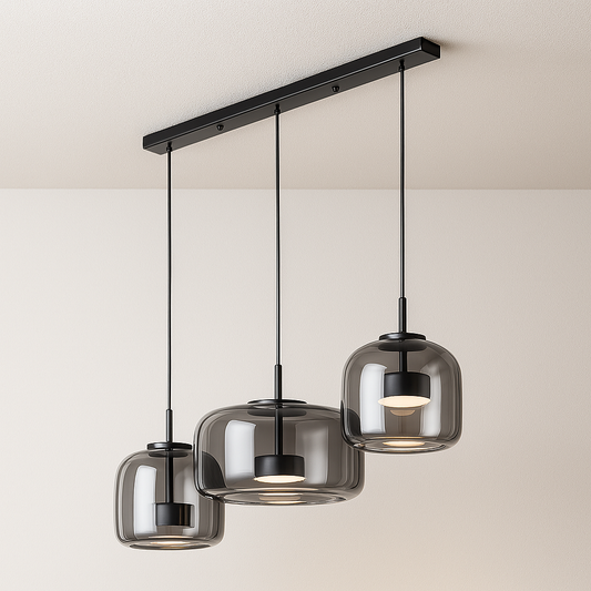 Luminária Pendente Moderno Minimalista Vidro Zahraa Linear