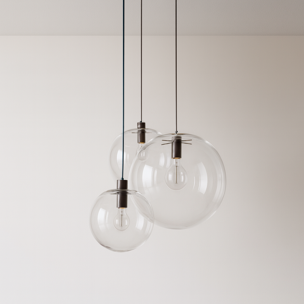 Luminária Pendente Moderno Minimalista Globo de Vidro Dream