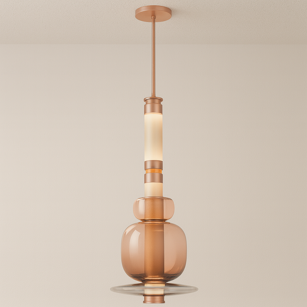 Luminária Pendente Moderna Minimalista Metal Vidro Satalle