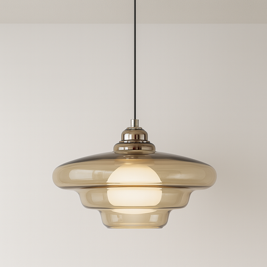 Luminária Pendente Moderna Minimalista Vidro Percy