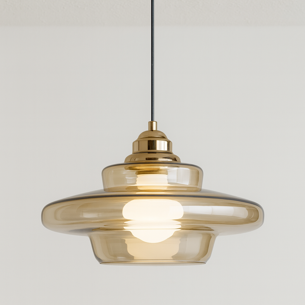 Luminária Pendente Moderna Minimalista Vidro Percy