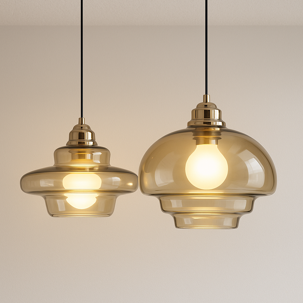 Luminária Pendente Moderna Minimalista Vidro Percy