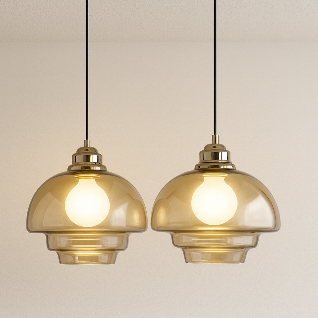 Luminária Pendente Moderna Minimalista Vidro Percy