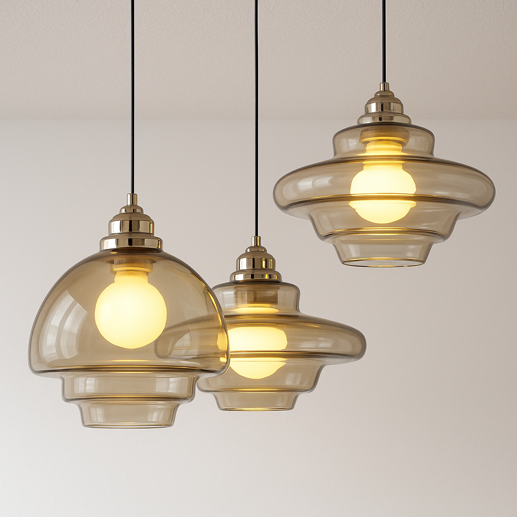 Luminária Pendente Moderna Minimalista Vidro Percy