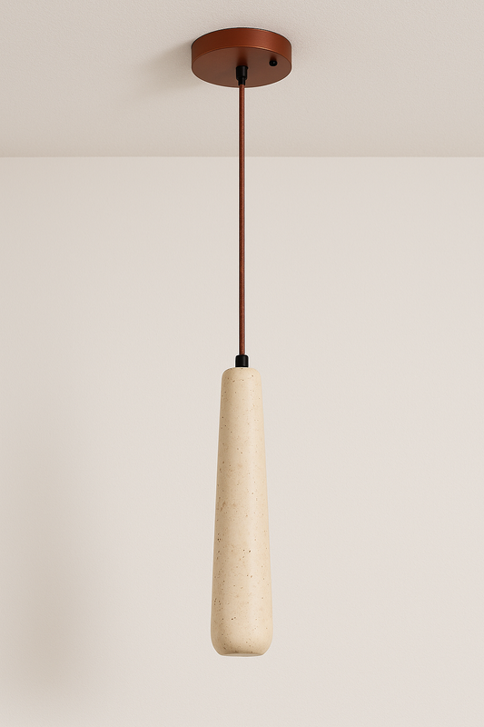 Luminária Pendente Moderna Minimalista Mármore Mocci