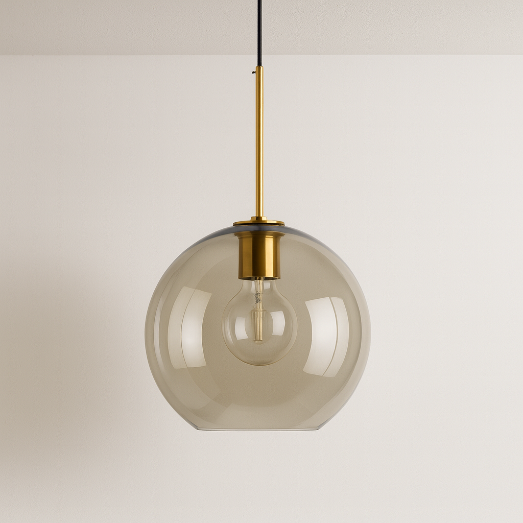 Luminária Pendente Moderno Minimalista Bola Globo Vidro Circum