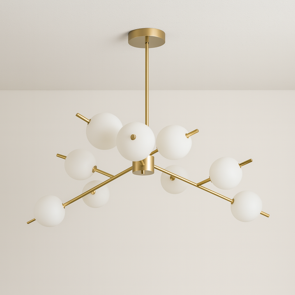 Luminária Pendente Moderno Minimalista Globos Vidro Lenny