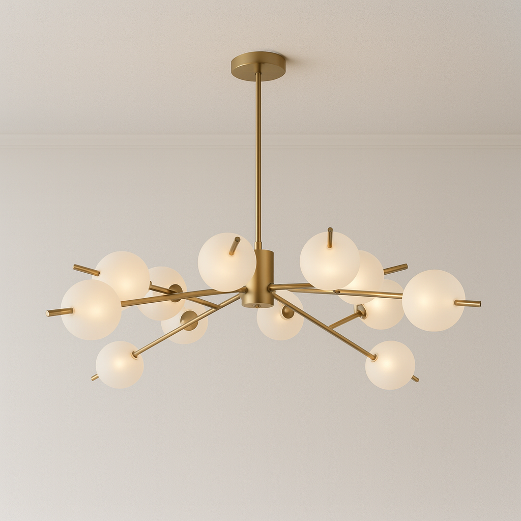 Luminária Pendente Moderno Minimalista Globos Vidro Lenny
