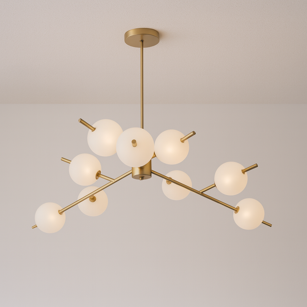 Luminária Pendente Moderno Minimalista Globos Vidro Lenny