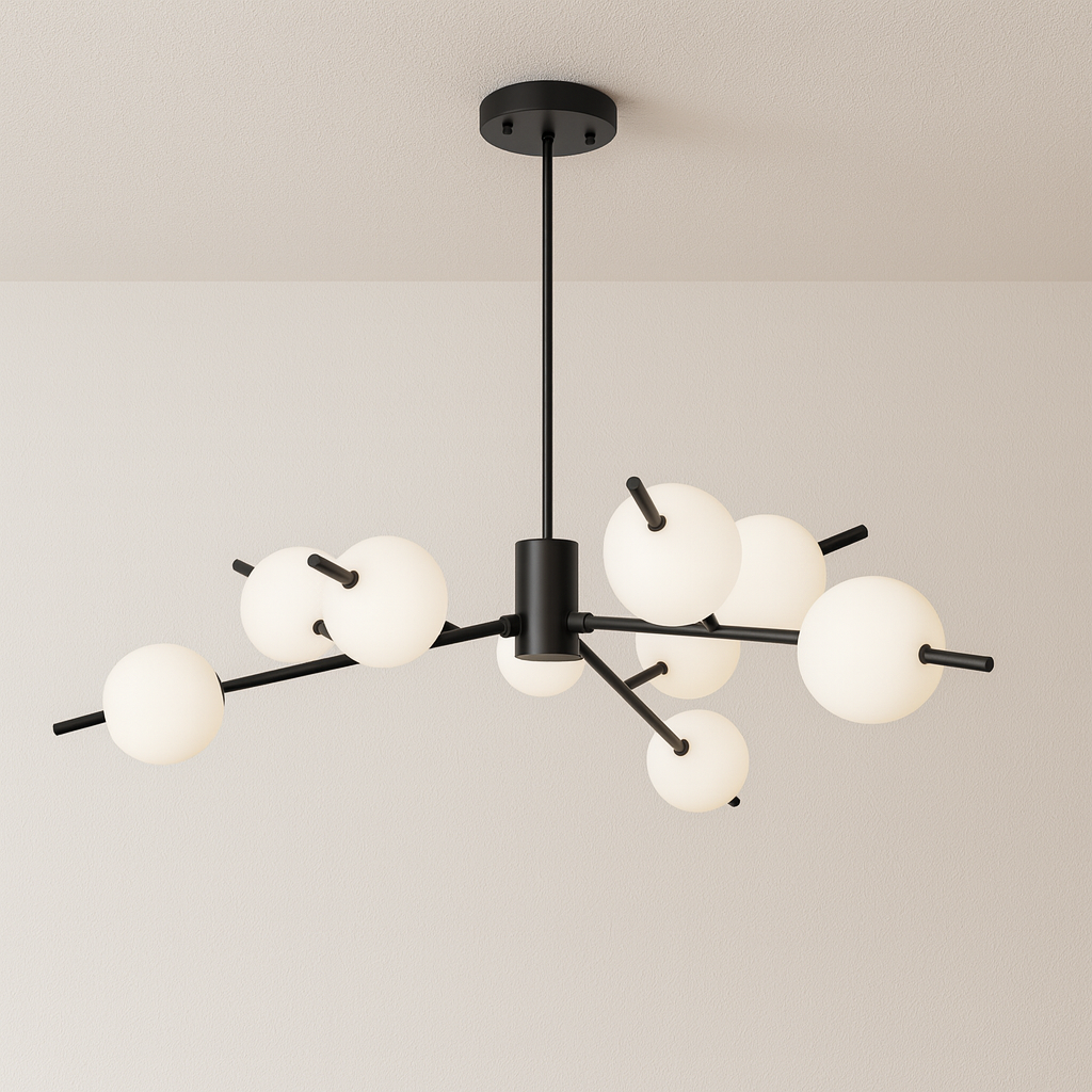 Luminária Pendente Moderno Minimalista Globos Vidro Lenny