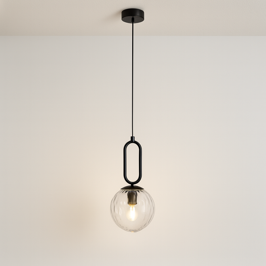 Luminária Pendente Moderna Minimalista Globo Bola Vidro Cutt