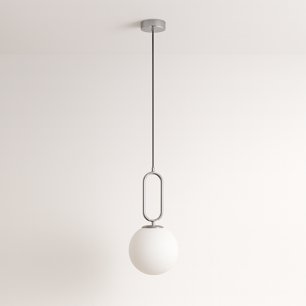 Luminária Pendente Moderna Minimalista Globo Bola Vidro Cutt