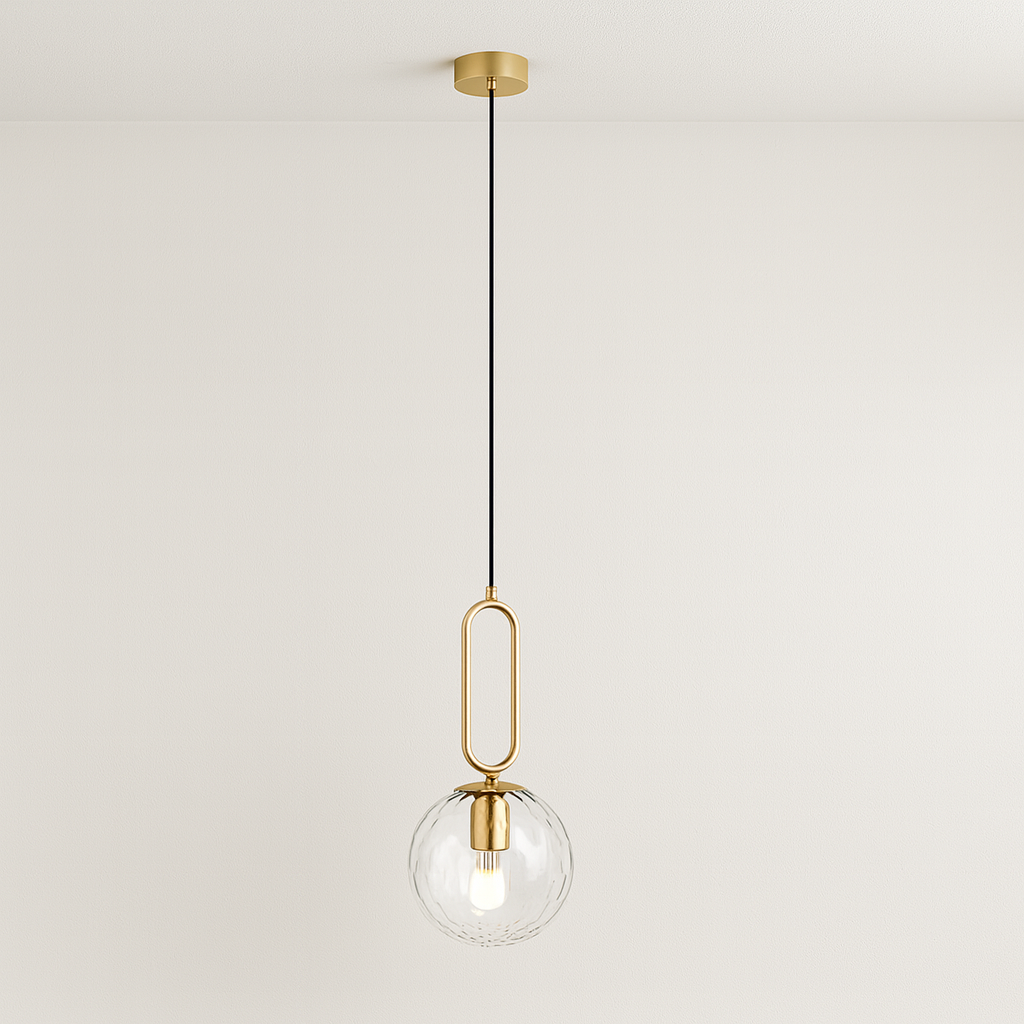 Luminária Pendente Moderna Minimalista Globo Bola Vidro Cutt