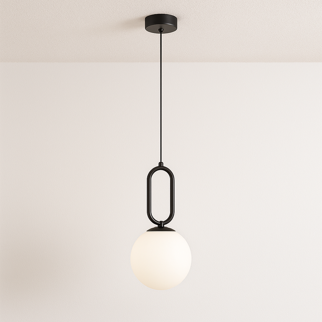 Luminária Pendente Moderna Minimalista Globo Bola Vidro Cutt