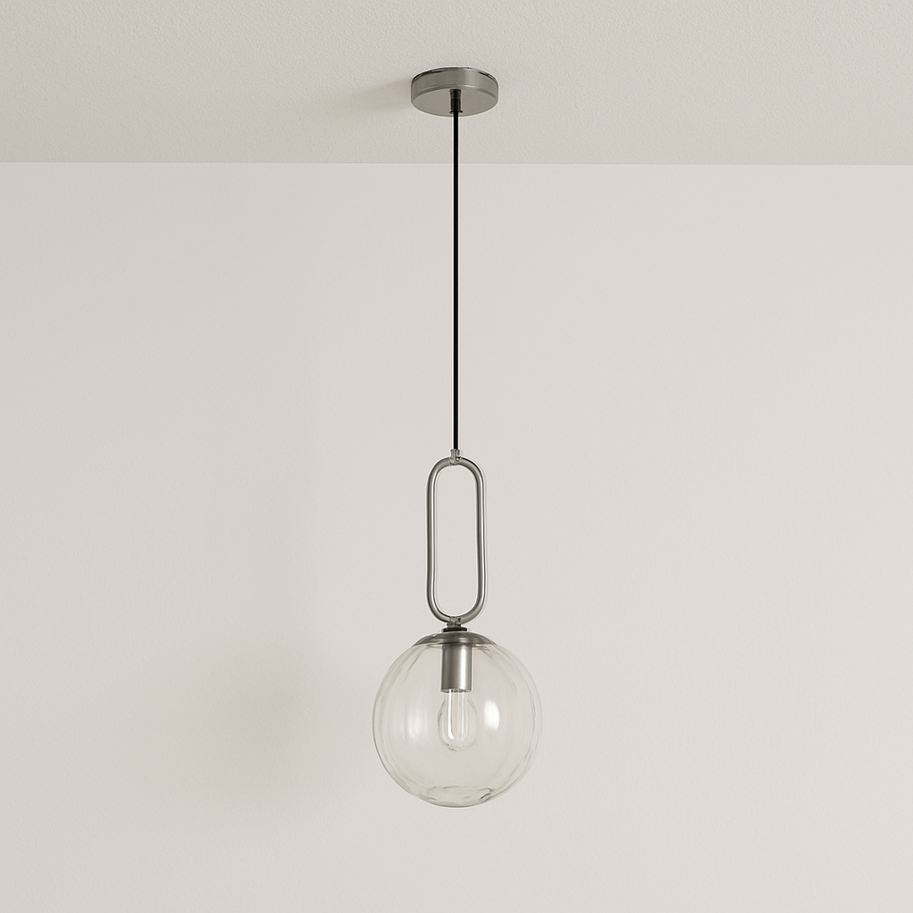 Luminária Pendente Moderna Minimalista Globo Bola Vidro Cutt