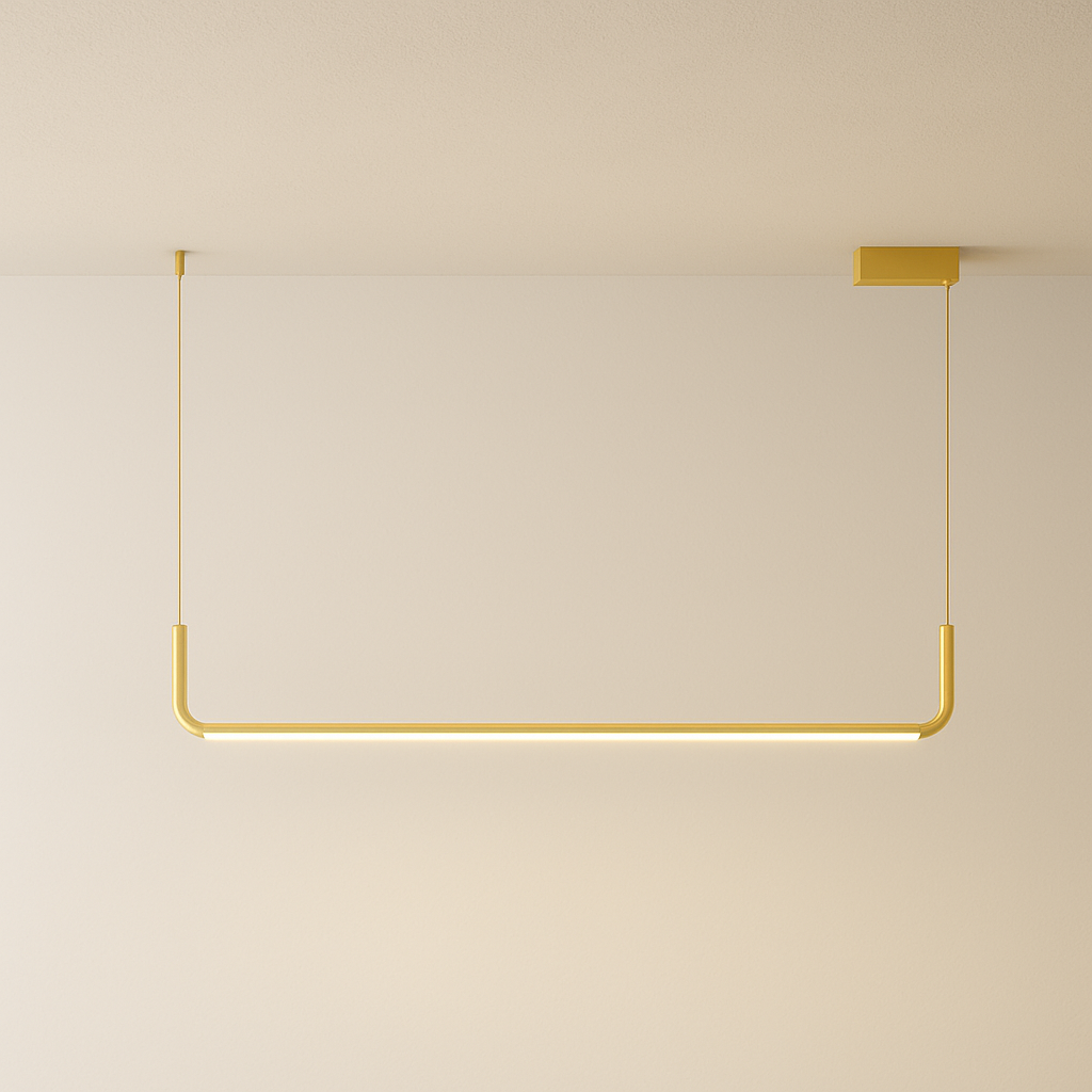 Luminária Pendente Moderno Minimalista Linear LED Linea