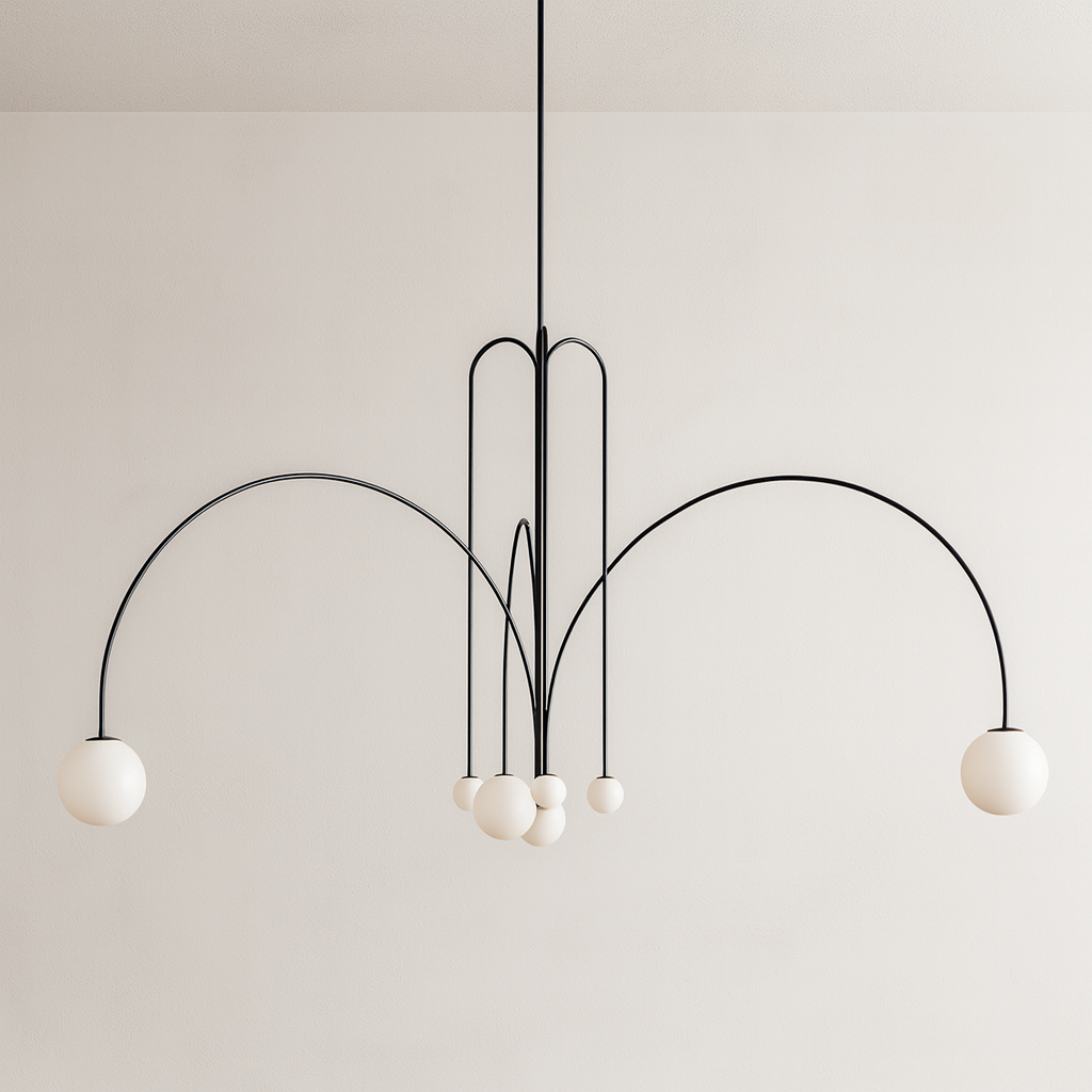 Luminária Pendente Moderno Minimalista Globo de Vidro Hast