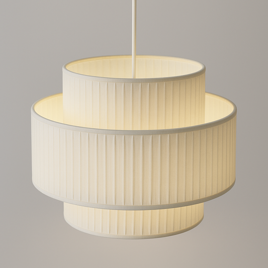 Luminária Pendente Moderna Minimalista Tecido Zaki
