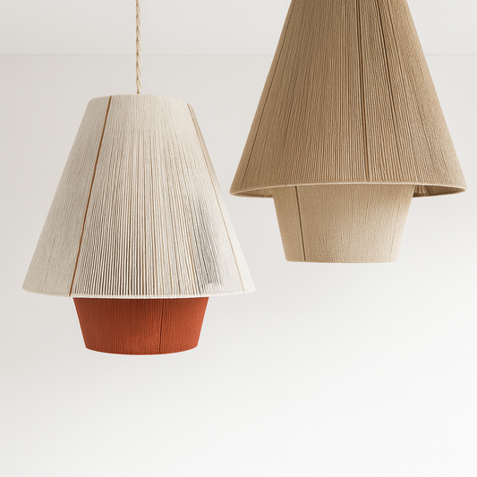 Luminária Pendente Moderno Minimalista Rústico Nogal
