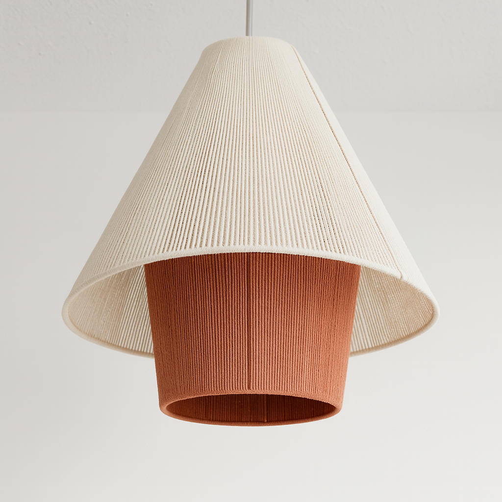 Luminária Pendente Moderno Minimalista Rústico Nogal