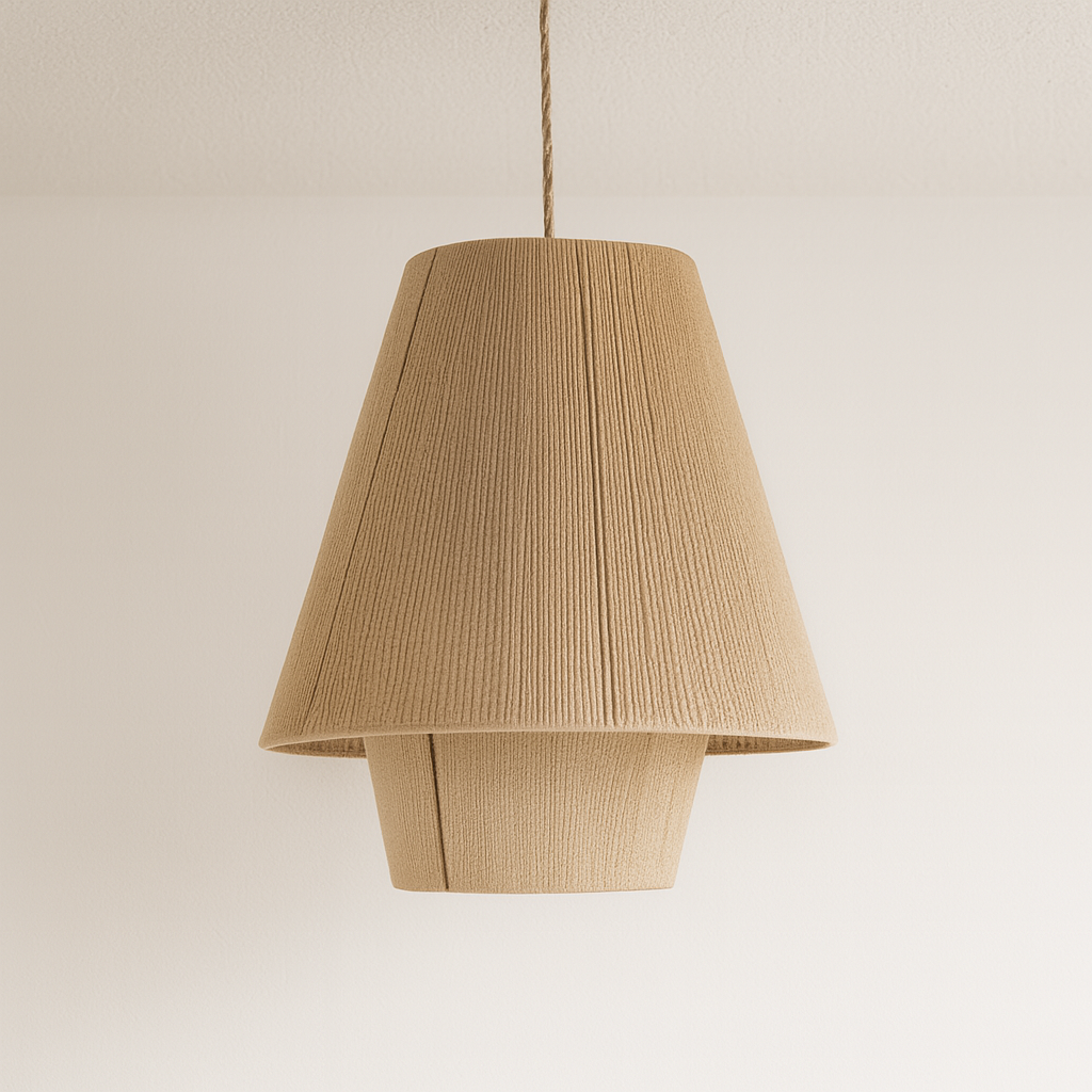 Luminária Pendente Moderno Minimalista Rústico Nogal