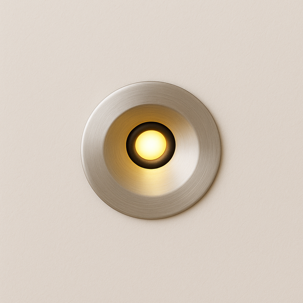 Luminária Mini Spot Moderna Minimalista Embutir Metal LED Pacco