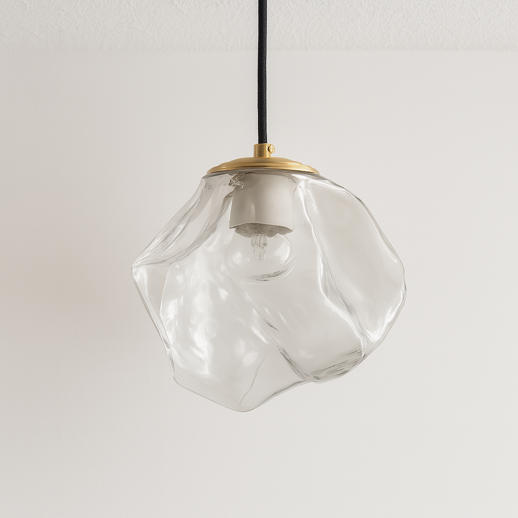 Luminária Pendente Moderna Minimalista Vidro Bianc