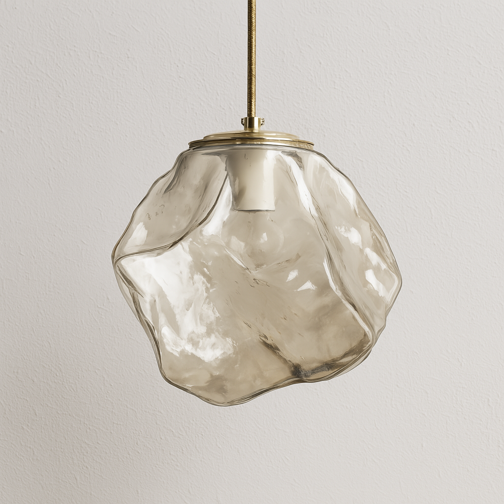 Luminária Pendente Moderna Minimalista Vidro Bianc