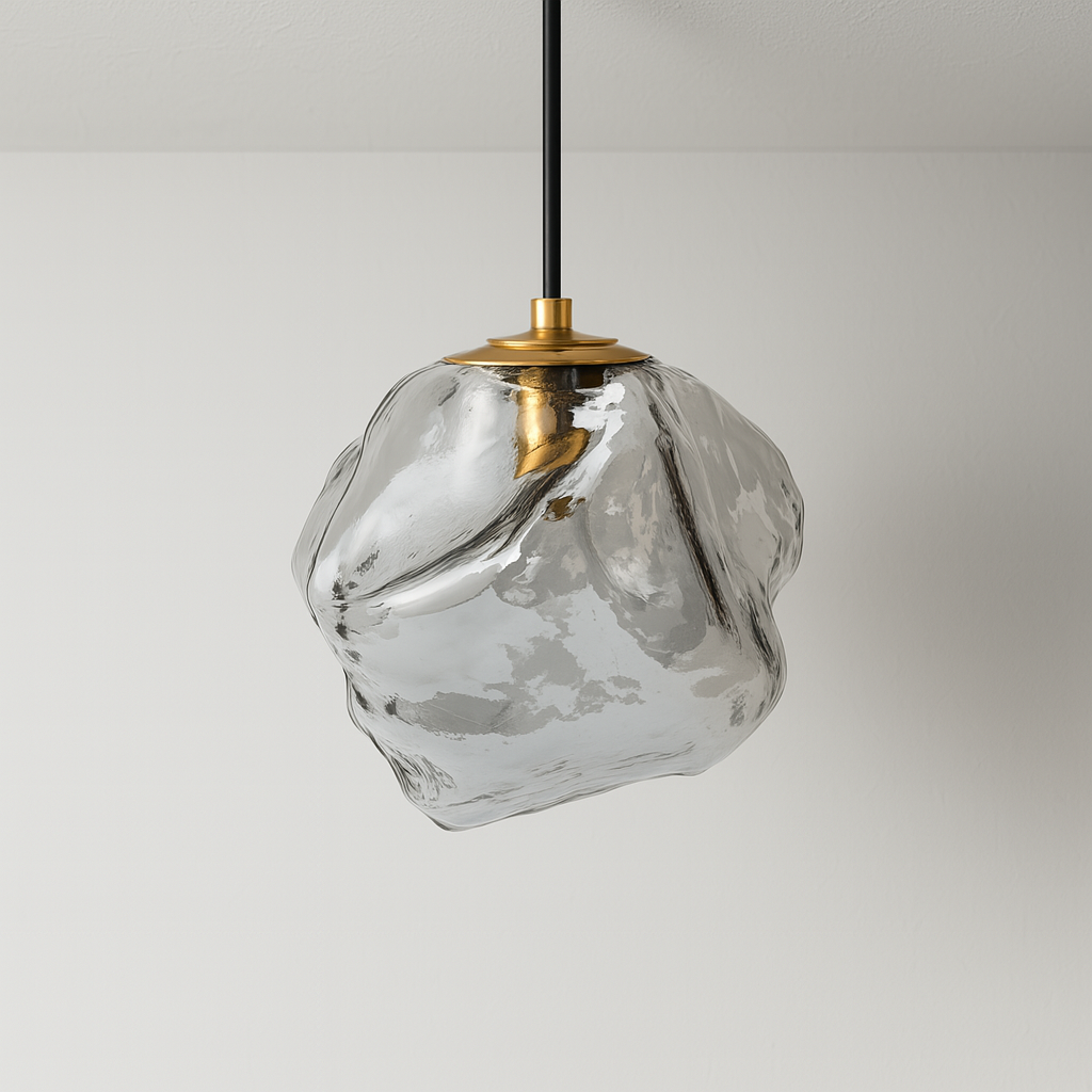 Luminária Pendente Moderna Minimalista Vidro Bianc