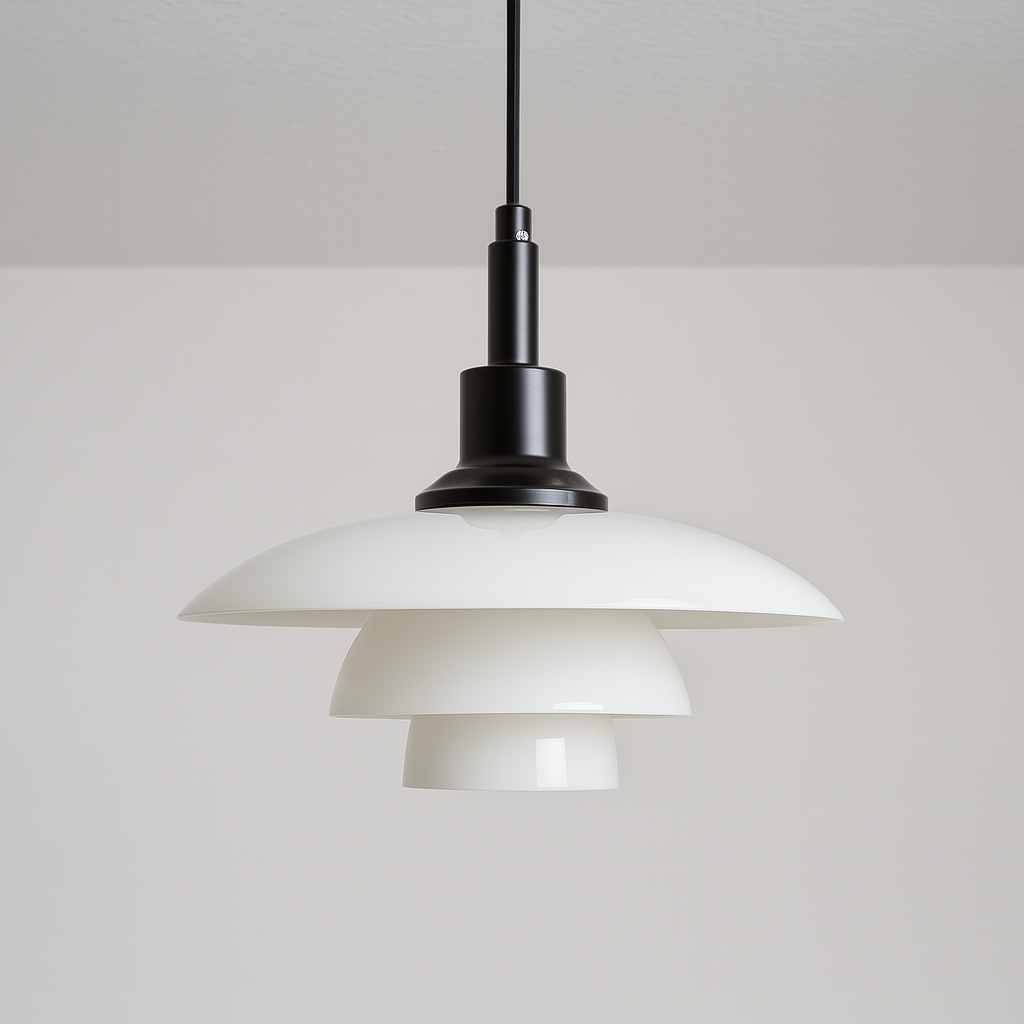 Luminária Pendente Moderna Minimalista Vidro Metal Caborian