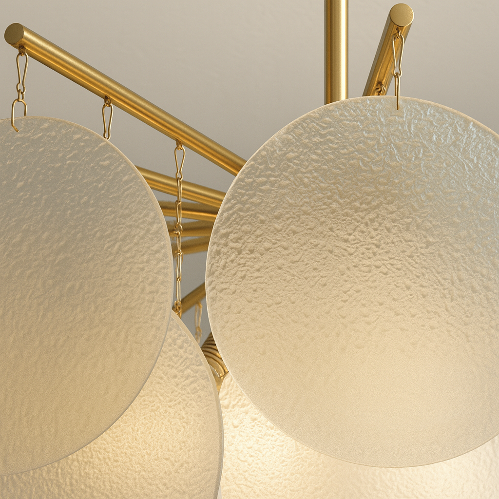 Luminária Pendente Moderna Minimalista LED Metal Vidro Circles