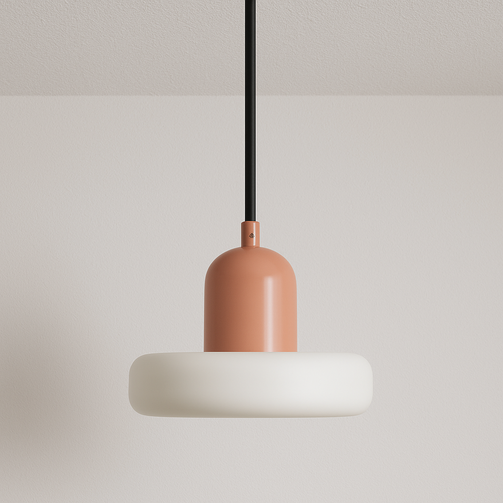 Luminária Pendente Moderna Minimalista Vidro Metal Fahama