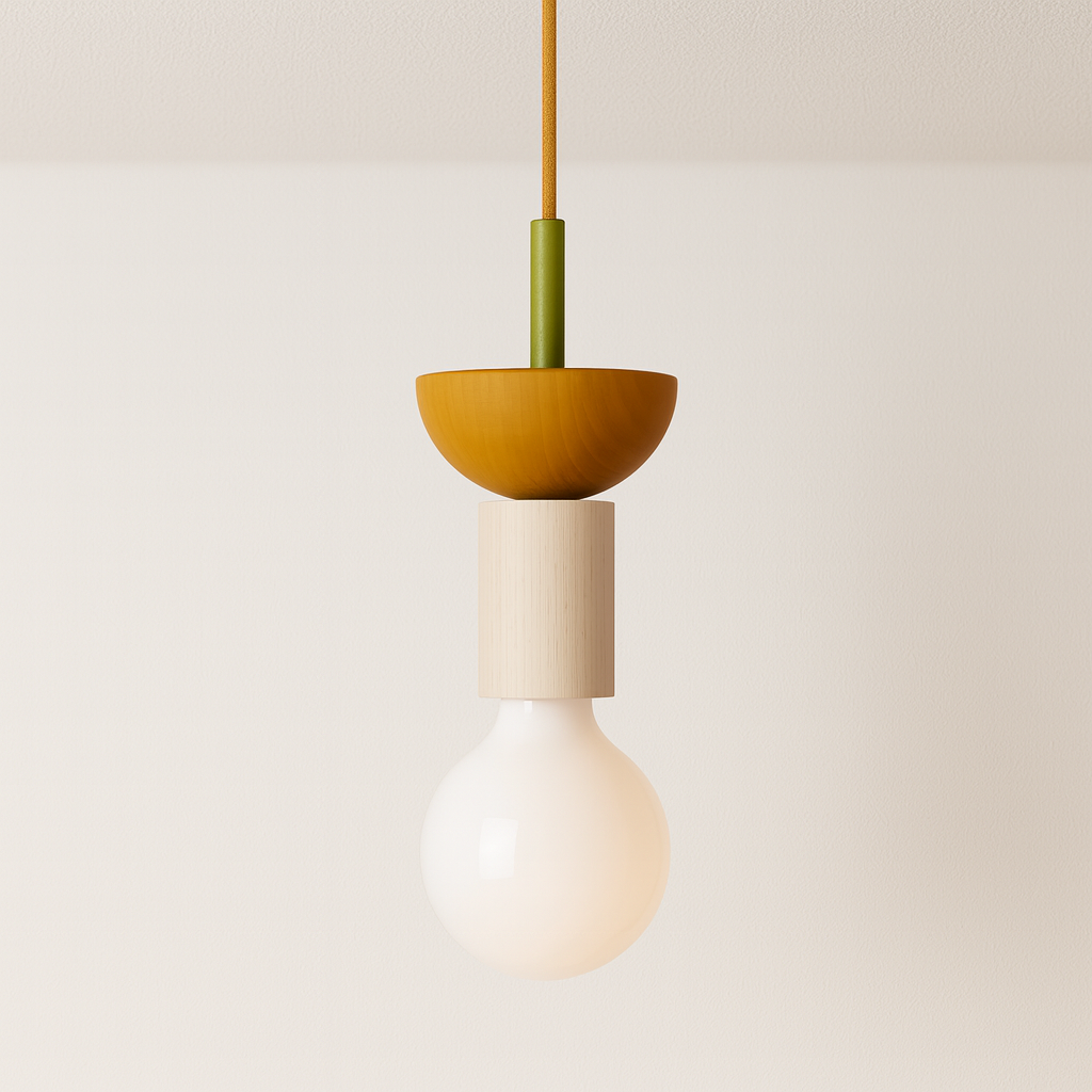Luminária Pendente Moderno Minimalista Rústico Maple