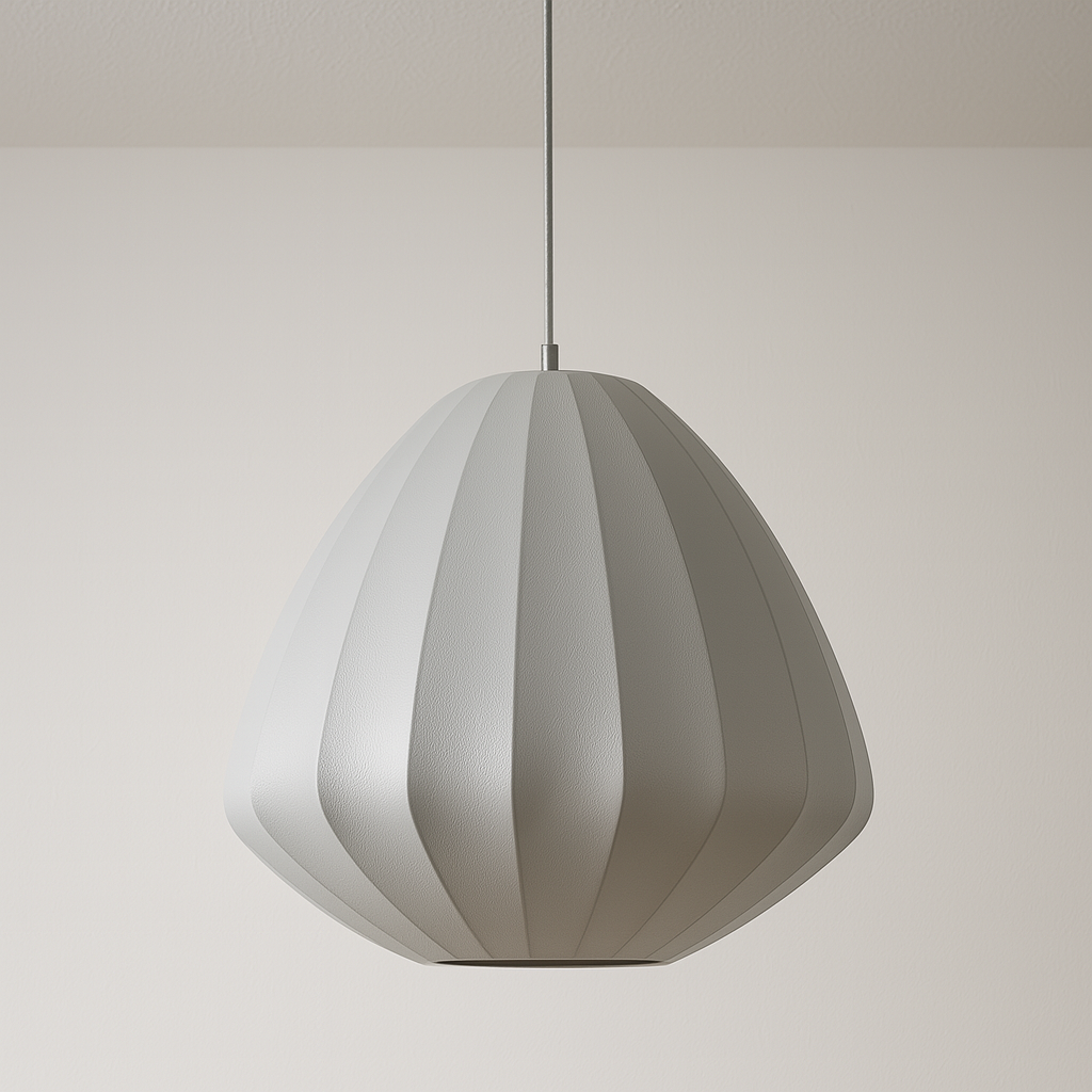 Luminária Pendente Minimalista Tecido Brea