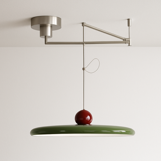 Luminária Pendente Moderna Minimalista Articulada LED Metal Acrílico Tauá