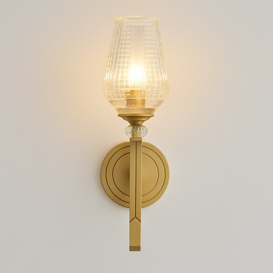 Luminária Arandela Moderna Minimalista Vidro Metal Haviera
