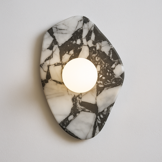 Luminária Arandela Moderna Minimalista Mármore Kiavel